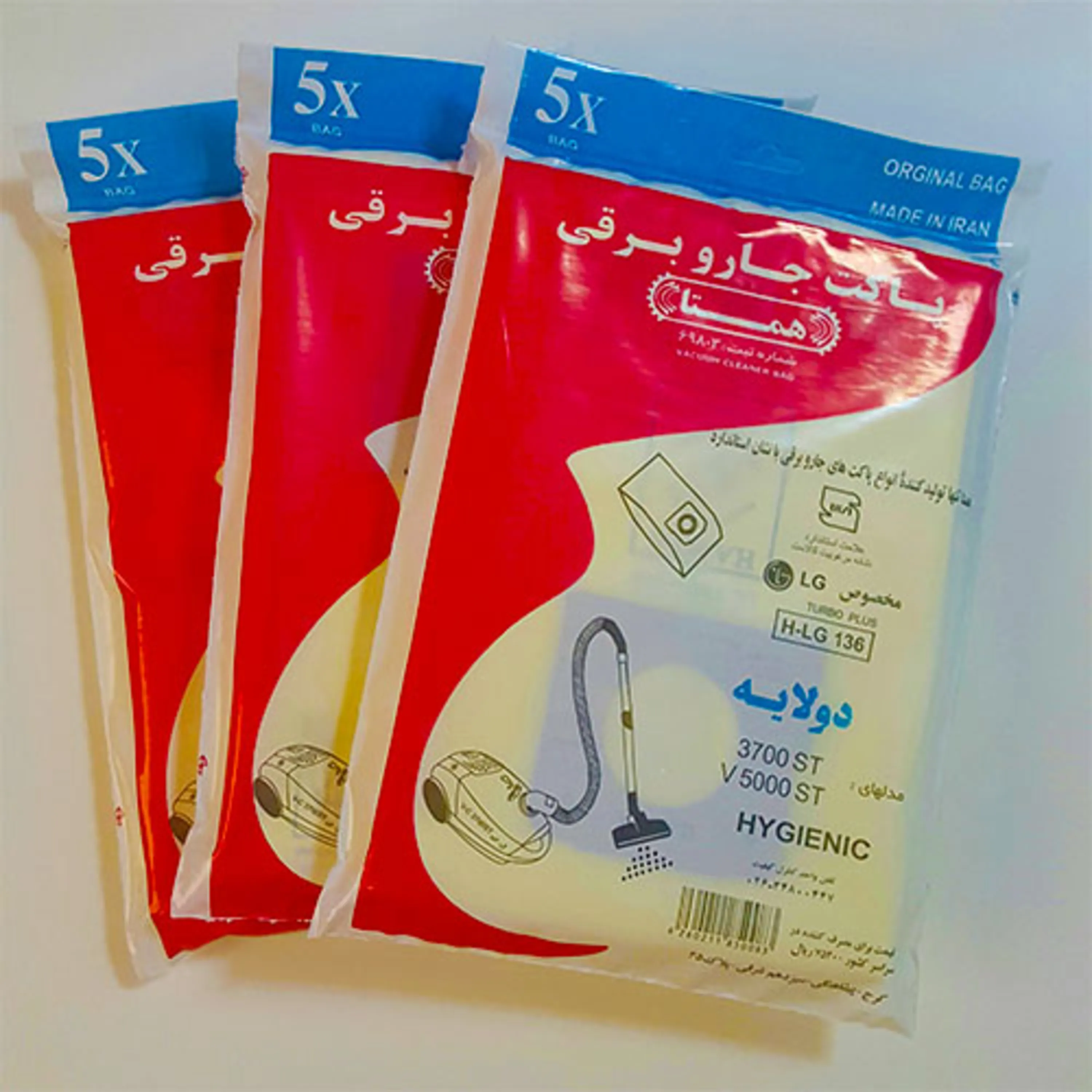 سه بسته پاکت جاروبرقی ال جی 3700 همتا